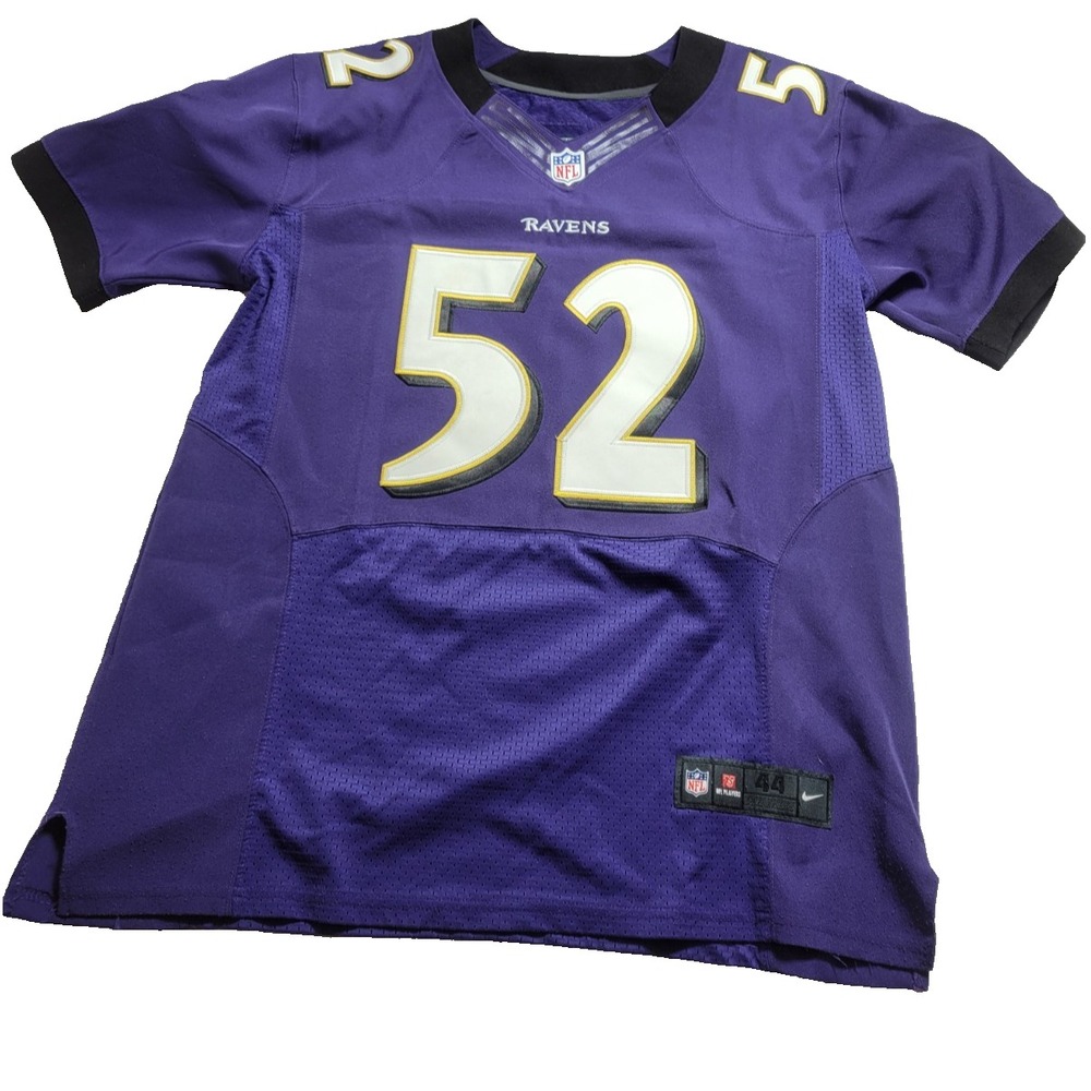 Baltimore Ravens Ray Lewis #52 NFL Nike On Field Jersey - Size 44/ Large Purple